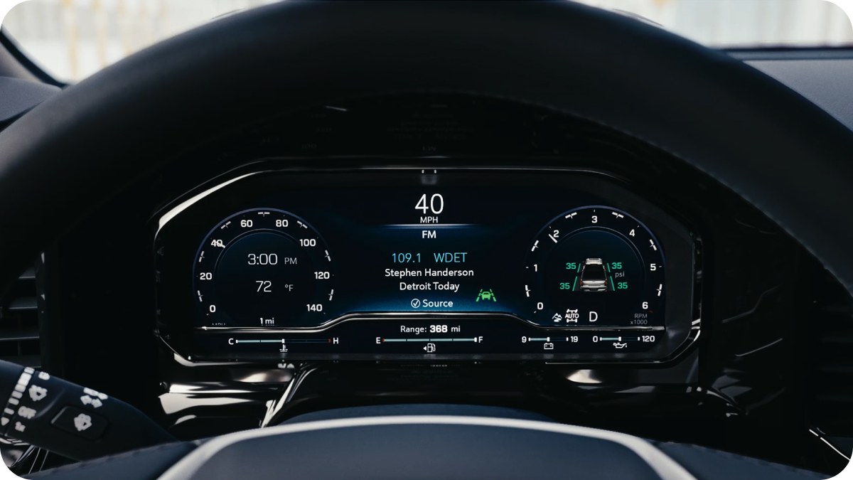 2026 Chevrolet Silverado 1500 digital driver display