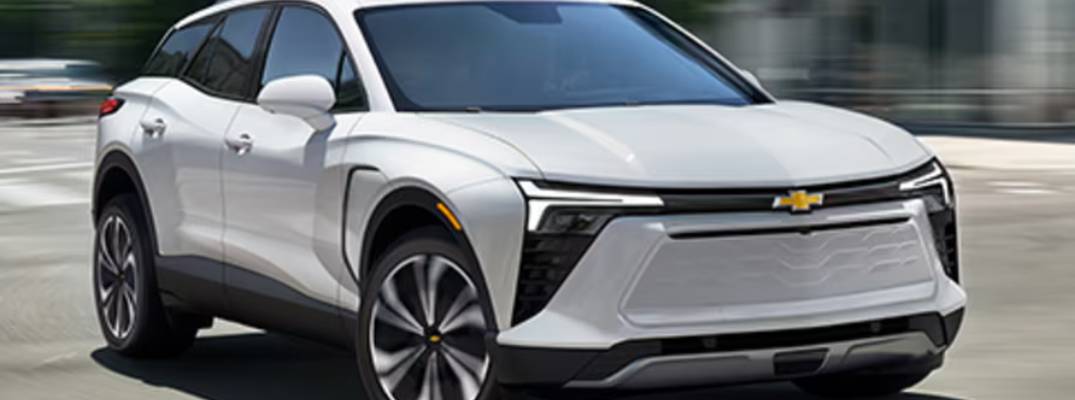 2026 Chevrolet Blazer EV driving down road
