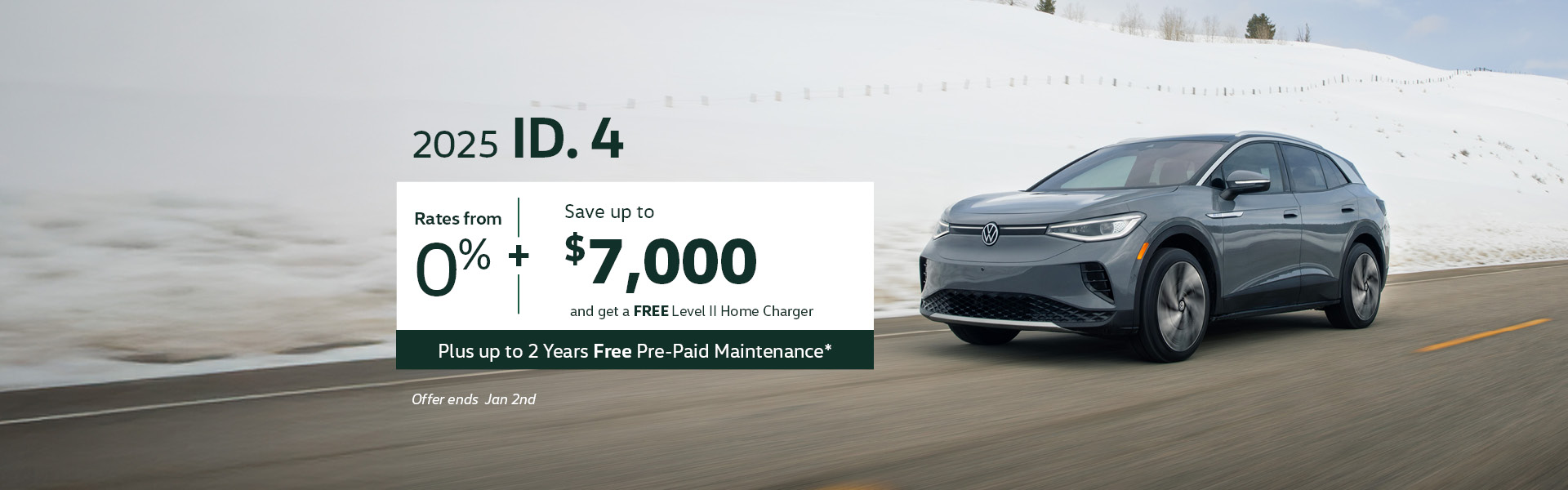 2025 Volkswagen ID. 4 December Offer
