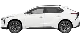 A white Toyota bZ